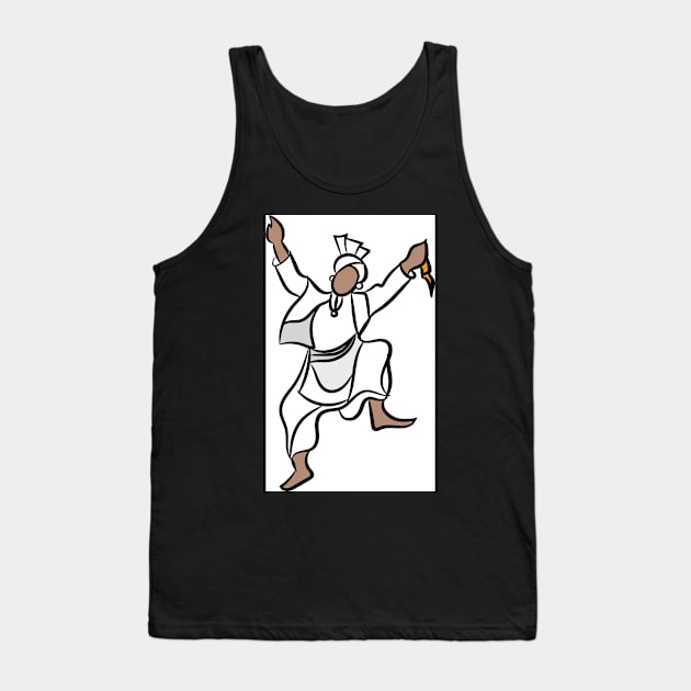 Bhangra Dancer Tank Top by sukhpalgrewal